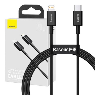 Kabel USB-C do Lightning Baseus Superior 20W PD 1m