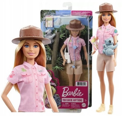 Barbie Lalka Zoolog Koala Mattel GXV86 Kariera