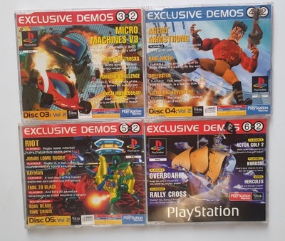4 x DEMO PSX PS1 PS2