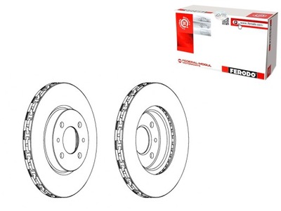 DISCOS DE FRENADO 2SZT. PARTE DELANTERA ALFA ROMEO MITO CITROEN NEMO NEMO  