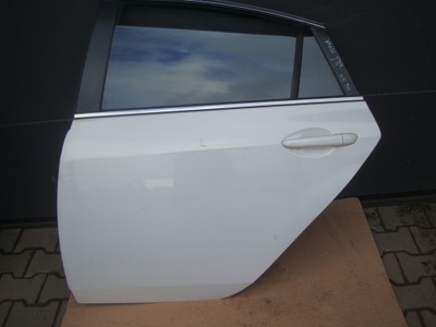 Mazda 6 gh 08-12 хэтчбек дверь левая задние лак белый перламутр фото №1