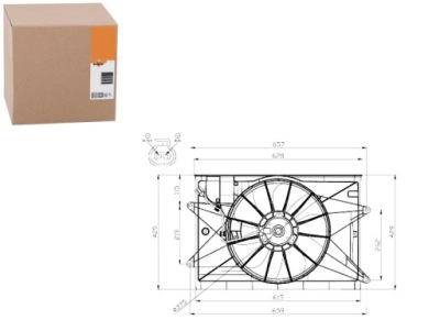 Вентилятор радиатора с корпус toyota corolla 1. фото №1