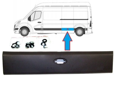 BRIDA NA LADO LATERAL IZQUIERDA RENAULT MASTER 3 OPEL MOVANO 768F20003R NUEVO  