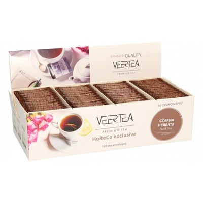 VEERTEA Black Tea – herbata czarna w saszetkach – 100 sztuk PREMIUM