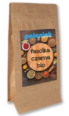 FASOLKA CZARNA BIO 1KG WYGODNA TORBA ZE STRUNĄ