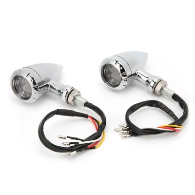 2 PIEZAS LÁMPARA LUZ DIRECCIONAL DIODO LUMINOSO LED MOTOCICLETA RETRO  