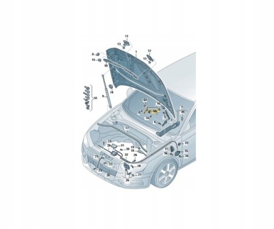 Патрон капот активатор защиты audi a3 8v0823823f фото №1