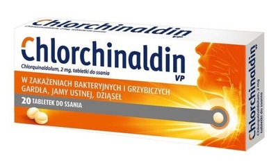 Chlorchinaldin 20tabl. gardło przeziębienie