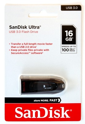 Pendrive SanDisk 16GB Cruzer Ultra 3.0
