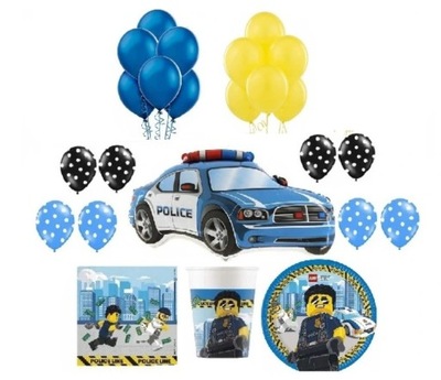 Zestaw Urodziny LEGO City Balony Talerzyki Kubki