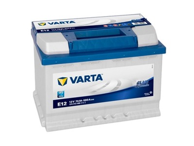 АККУМУЛЯТОР VARTA BLUED 12V 74AH 680A L+ E12