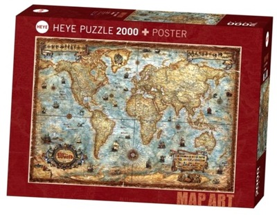 Puzzle 2000 elementów. Świat