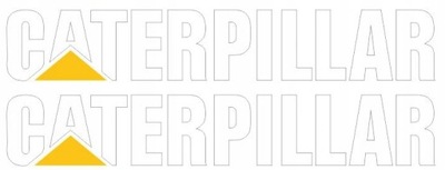 PEGADURA INSCRIPCIÓN LOGOTIPO CATERPILLAR PARA 30CM 2 PIEZAS  