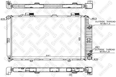 РАДИАТОР ДВИГАТЕЛЯ MERCEDES CLASS E 220 D 95-99