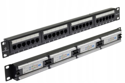 ALANTEC Patch panel RACK 19'' UTP kat.5e 24p 1U