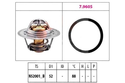 FACET ТЕРМОСТАТ PEL10016 GTS301 TH595588J