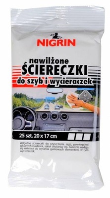 Nawilżane ściereczki do szyb wycieraczek lusterek