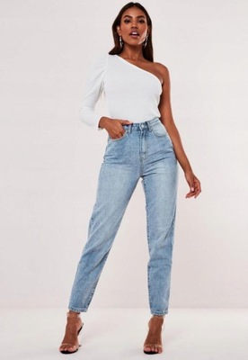 MISSGUIDED SPODNIE MOM JEANS S