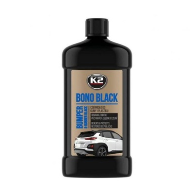 K2 Bono Black 500ml - Czernidło do gumy i plastiku