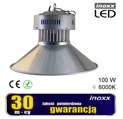 FARO INDUSTRIAL DIODO LUMINOSO LED 100W HIGH BAY COB 6000K ZIMN  