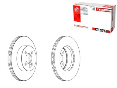 ДИСКИ ТОРМОЗНЫЕ 2SZT. ПЕРЕД МИНИ R50 R53 R56 R57 R58 R59 CLUBMAN R55 