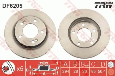 DISCO DE FRENADO PARTE DELANTERA L/P CONVIENE DO: SSANGYONG AC  