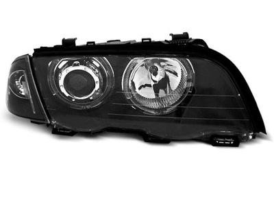 LAMPS BMW E46 98-01 SEDAN TOURING RINGS LED BLACK  