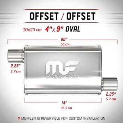 ГЛУШИТЕЛЬ MAGNAFLOW 4X9 2.25″\/2.25″ 57MM \/ 57MM 11235 фото