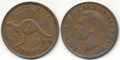 Australia 1 Penny - 1949r ... Monety