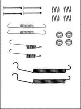 SPRĘŻYNKI DO КОЛОДОК ТОРМОЗНЫХ CITROEN LUCAS