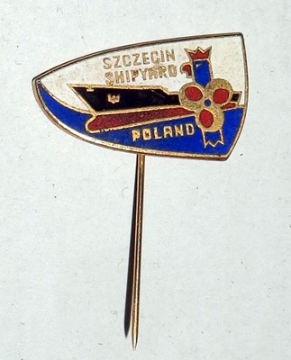 Szczecin Shipyard Poland MW - stara odznaka.