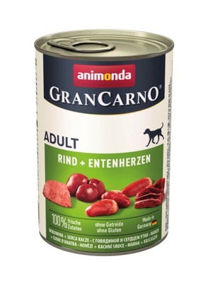 ANIMONDA GranCarno ADULT Wołowina Kacze Serca 400g