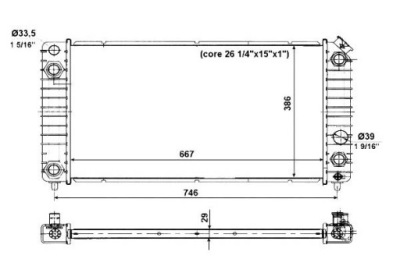 Nrf радіатор chevrolet blazer 4,3 фото №1