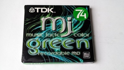 MiniDisc MD TDK MD Music Jack Green 74 1szt-