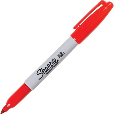 Sharpie Fine Marker permanentny Czerwony