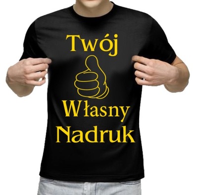 T-shirt KOSZULKA Z WŁASNYM NADRUKIEM 150g M