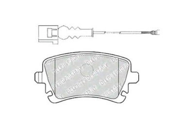 Delphi тормозные колодки тормозные vw multivan v multivan vi фото №1