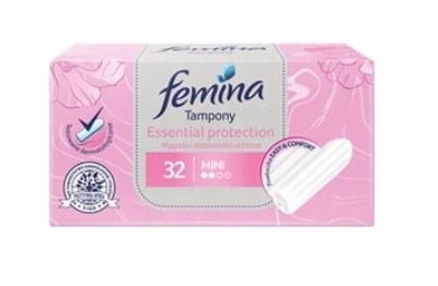 Tampony FEMINA Essential Protection 32 szt MINI