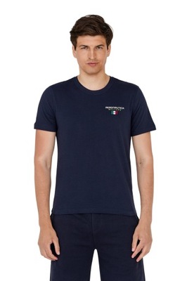 AERONAUTICA MILITARE Granatowy t-shirt męski XL