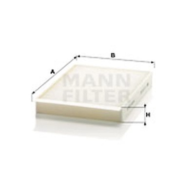 FILTR, VENTILACIÓN PRZESTRZENI PASAZERSKIEJ MANN-FILTER CU 25 002  