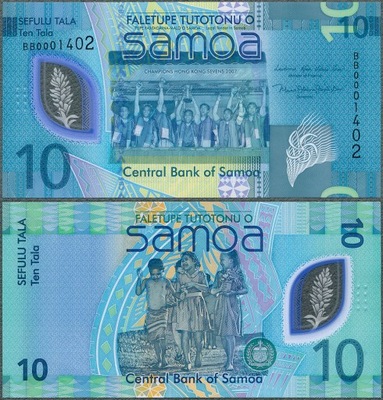 Samoa - 10 tala 2024 * W48 * nowe wydanie * polimer