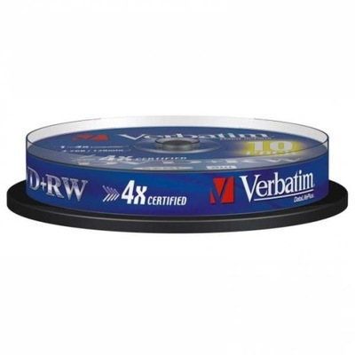 Płyta Verbatim DVD+RW, Matt Silver, 43488, 4.7GB
