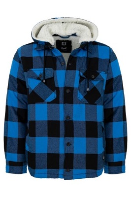 Kurtka Brandit Lumberjacket hooded black/blue L