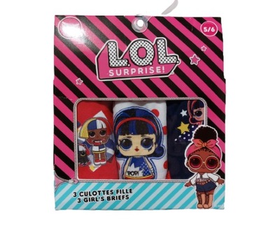 LOL SURPRISE Majtki figi 3 pack r 122-128 cm 7/8 l