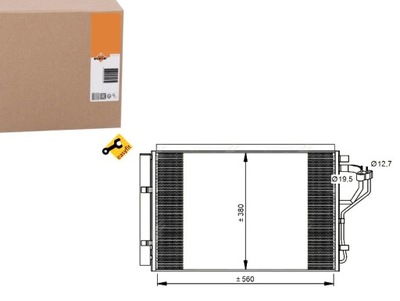 Конденсатор радиатор кондиционера [nrf] фото №1