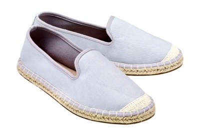 BUTY DAMSKIE espadryle lekkie MIENIĄCE SZARE *36 U