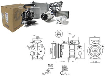 КОМПРЕСОР КОНДИЦІОНЕРА NISSENS 977013K520 70051075