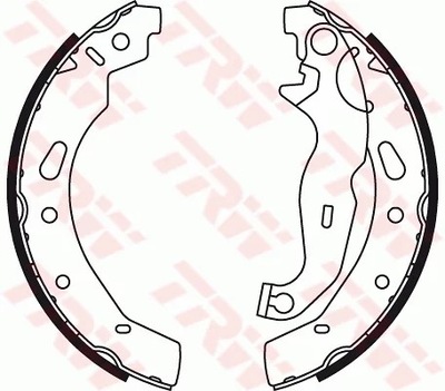 TRW GS8787 ZAPATAS DE TAMBOR DE FRENADO MAZDA 2 10.07-  