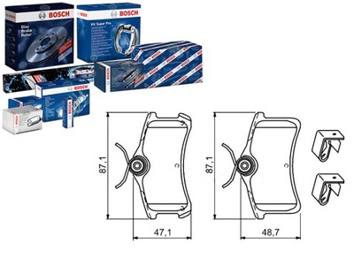 КОЛОДКИ ГАЛЬМІВНІ BOSCH 446602010 446620130 4466020