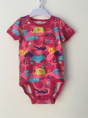 LINDEX----BAWEŁNIANE BODY-- 12-18 M --86